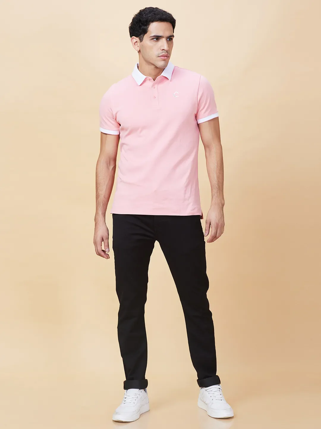Black Slim Fit Men's Denims by Being Human Clothing - Image 2