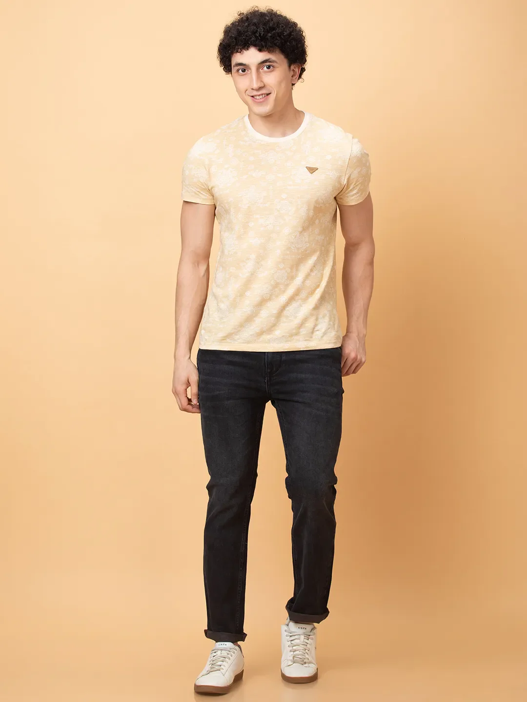 Black Straight Fit Men's Denims by Being Human Clothing - Image 2