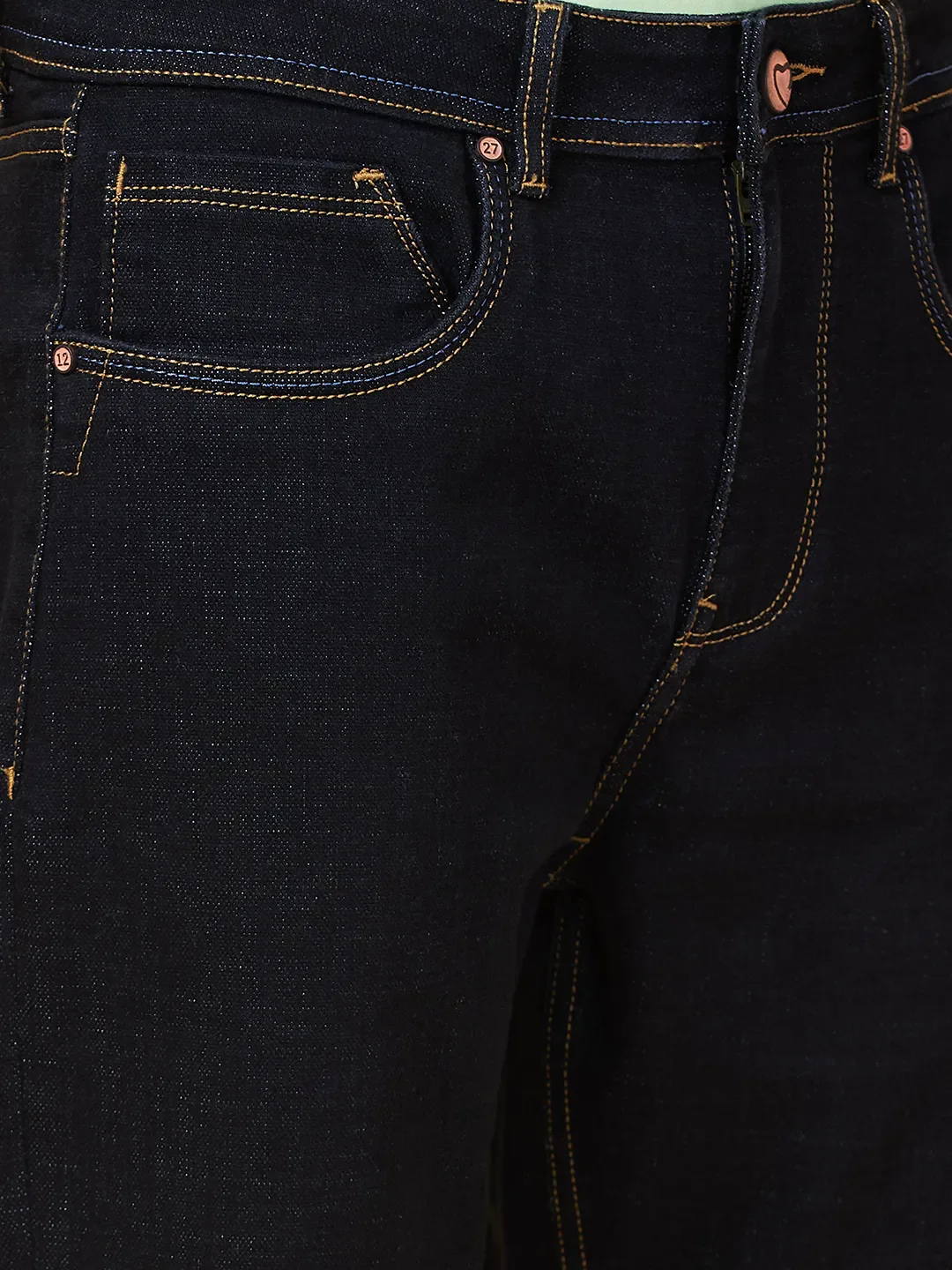 Black Boot Cut Fit Men's Denims by Being Human Clothing - Image 5