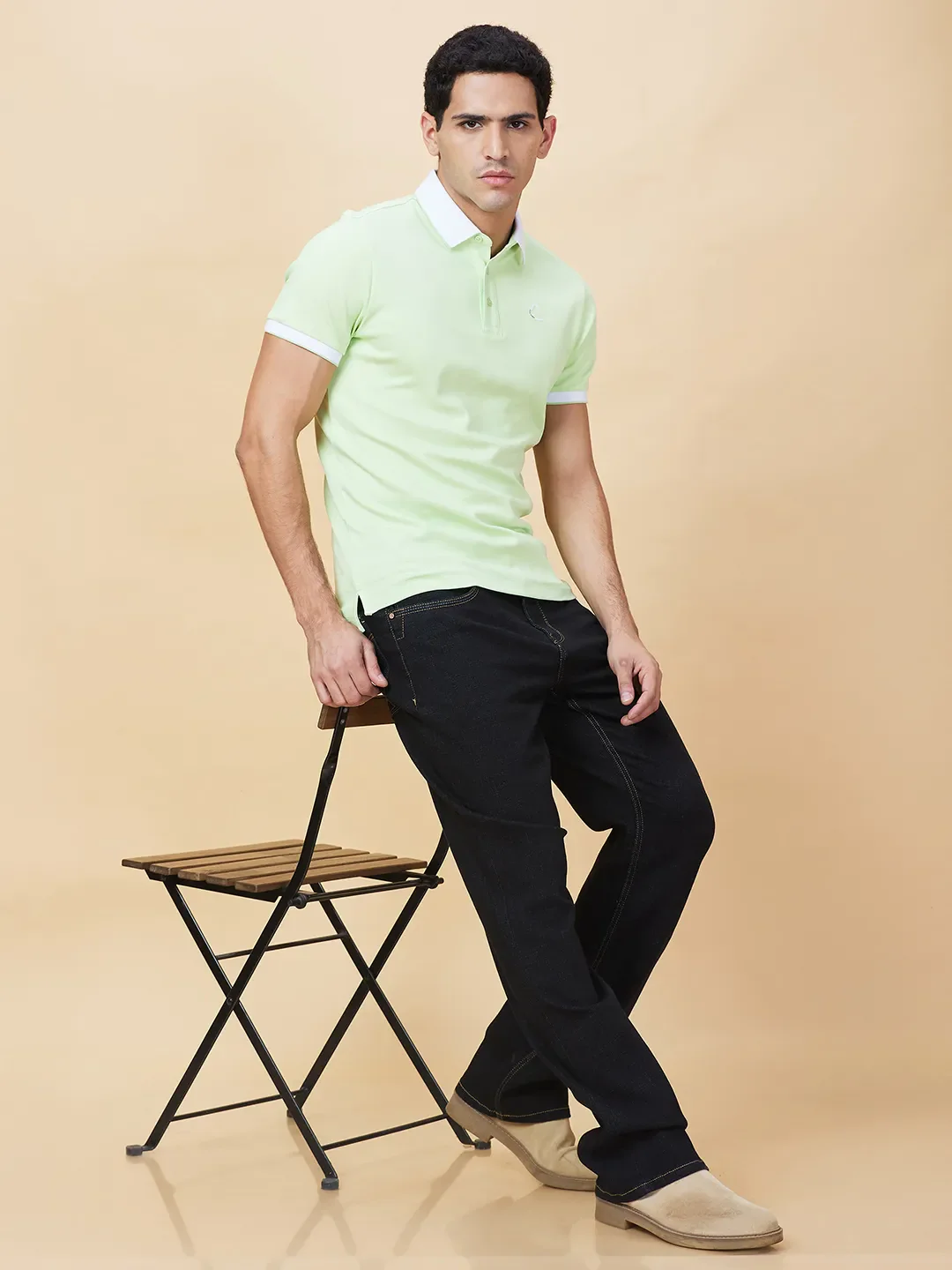 Black Boot Cut Fit Men's Denims by Being Human Clothing - Image 6