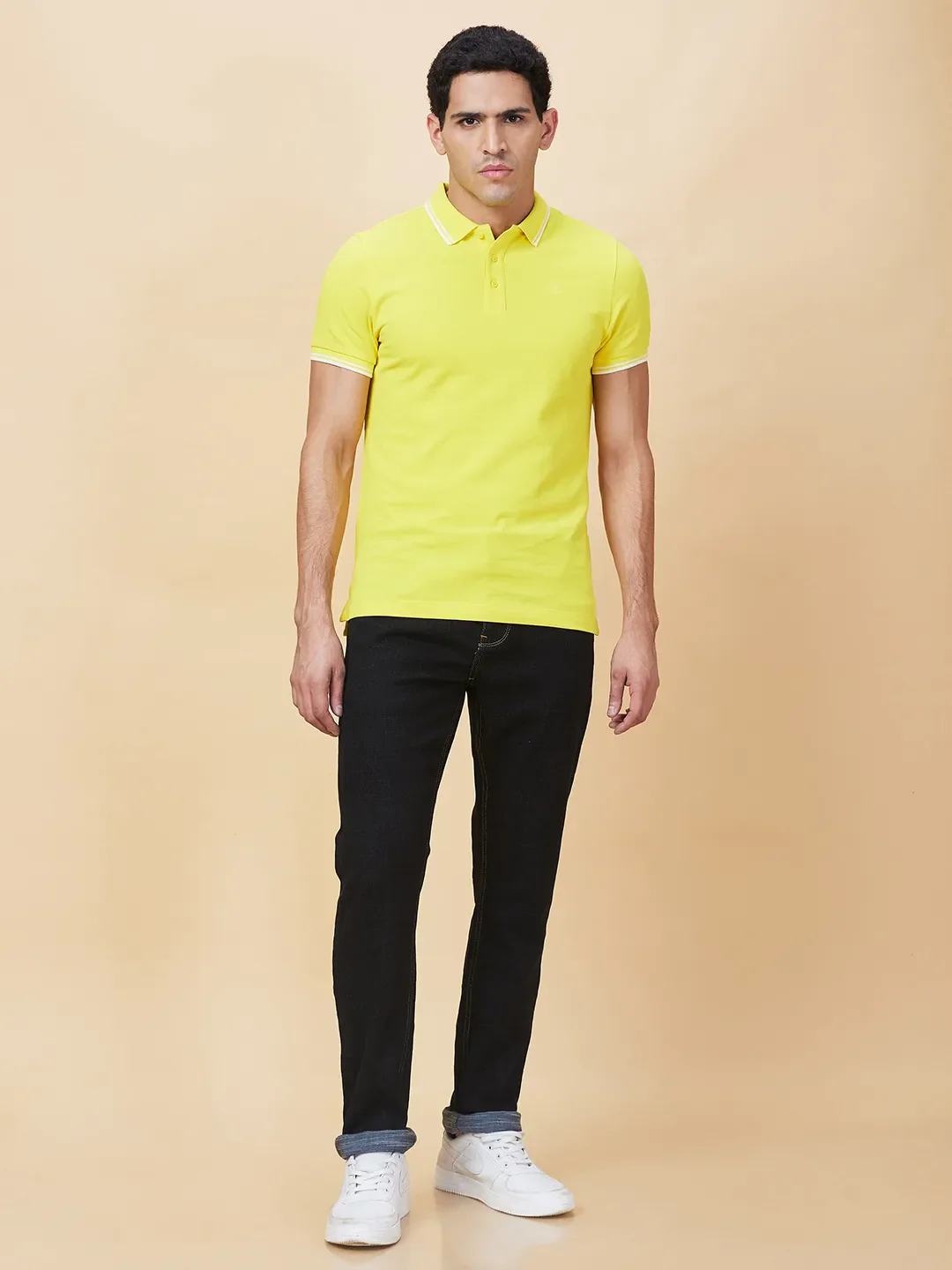 Black Straight Fit Men's Denims by Being Human Clothing - Image 6