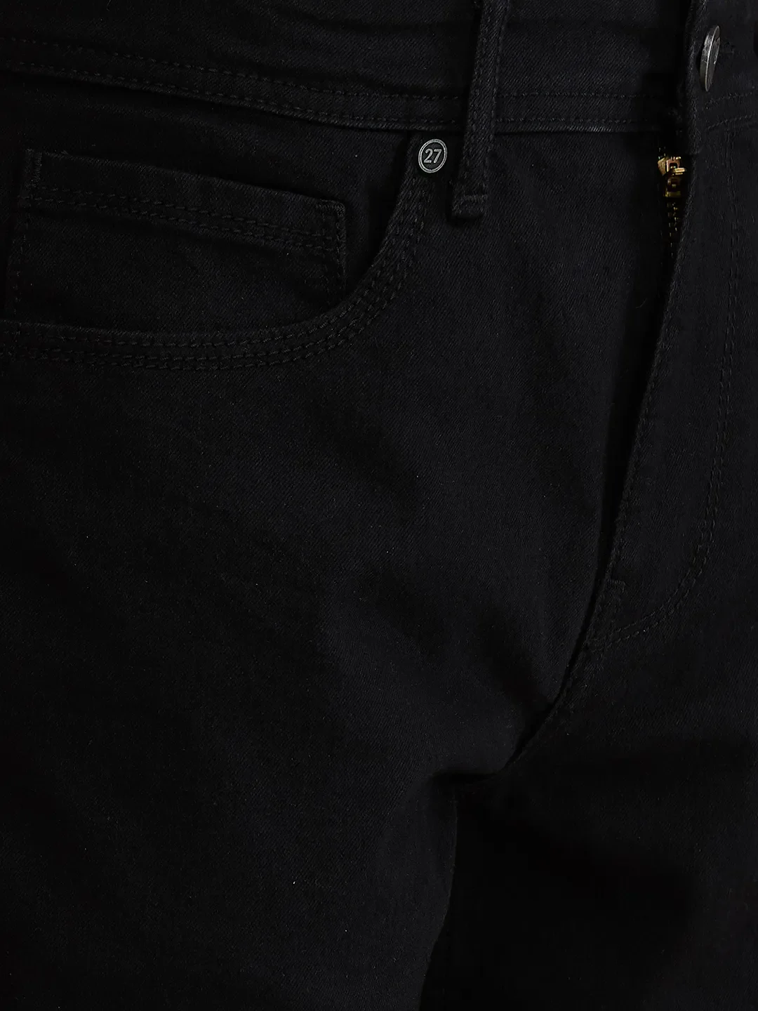 Black Straight Fit Men's Denims by Being Human Clothing - Image 5