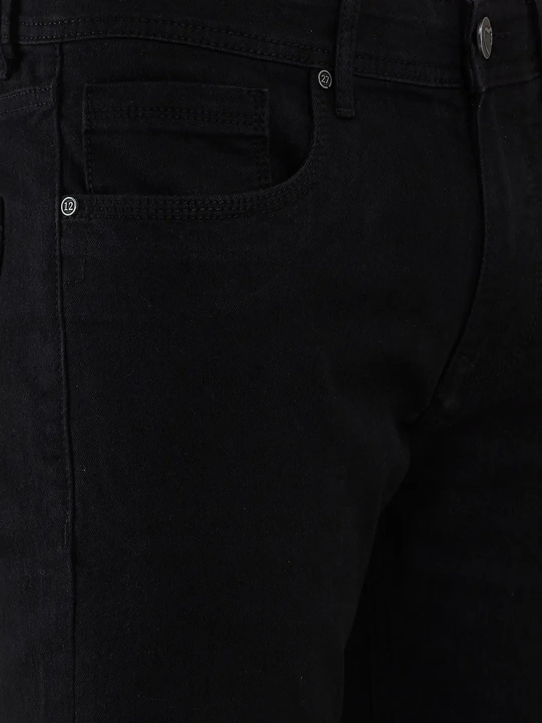 Black Cropped Fit Men's Denims by Being Human Clothing - Image 5