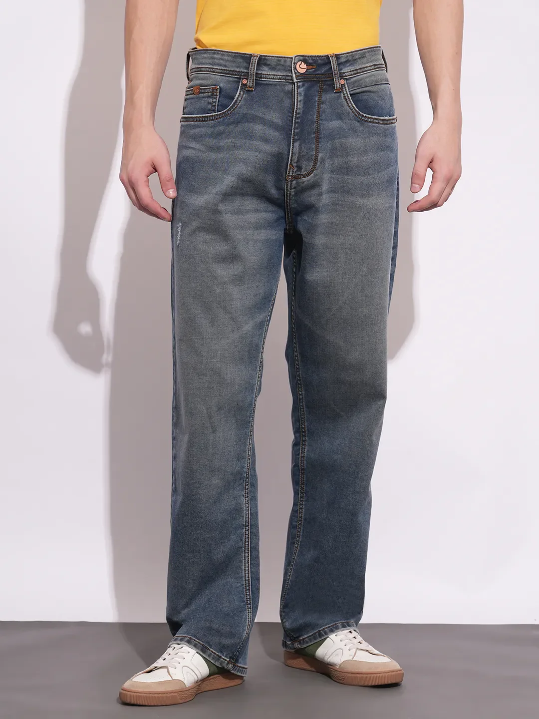 Black Anti Fit Men's Denims by Being Human Clothing