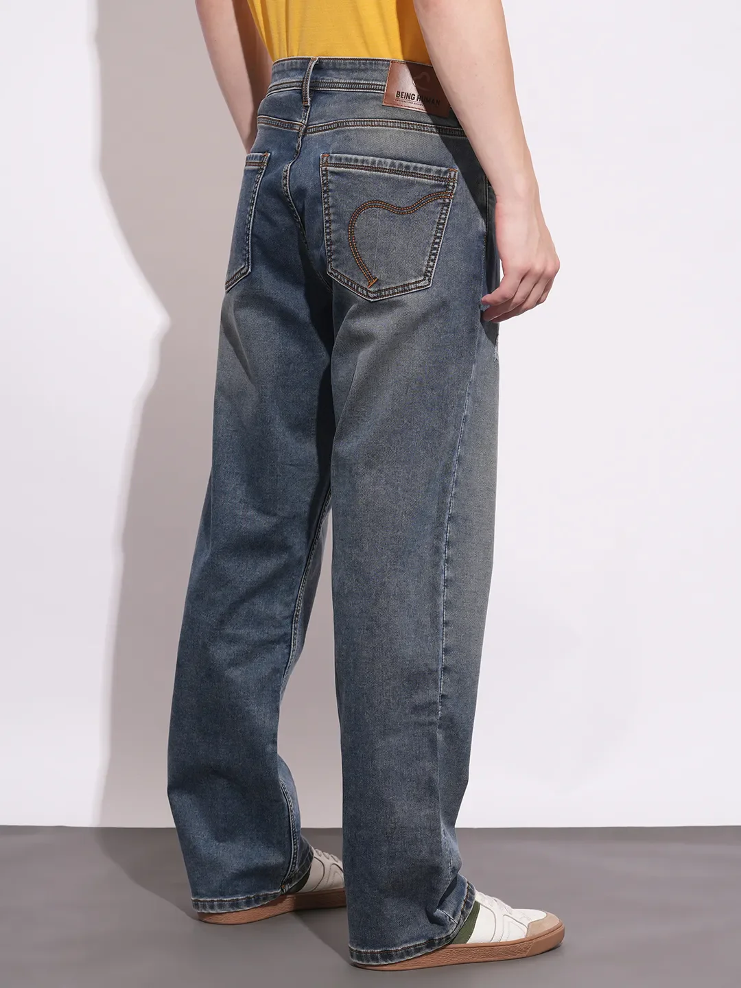 Black Anti Fit Men's Denims by Being Human Clothing - Image 3