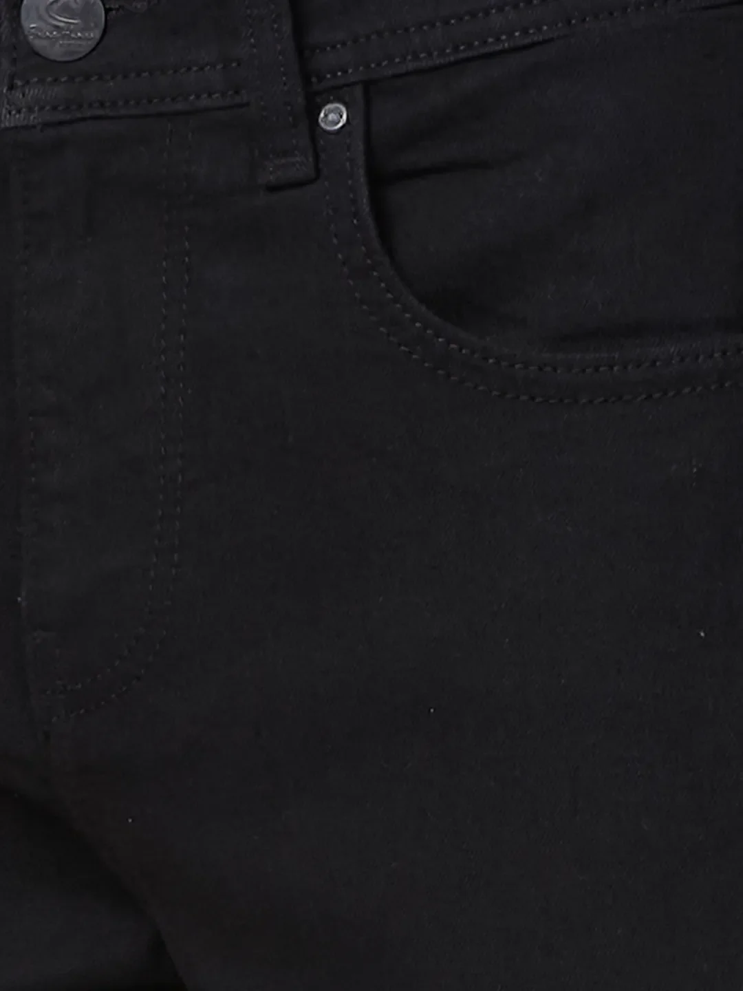 Black Straight Fit Men's Denims by Being Human Clothing - Image 5