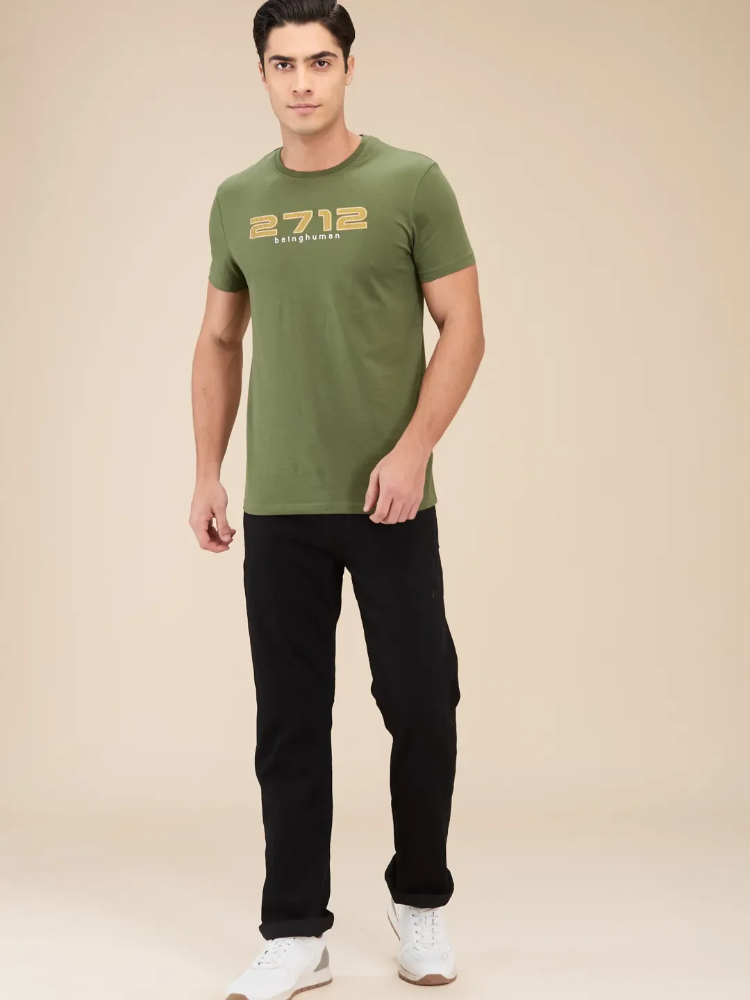 Black Boot Cut Fit Men's Denims by Being Human Clothing - Image 2