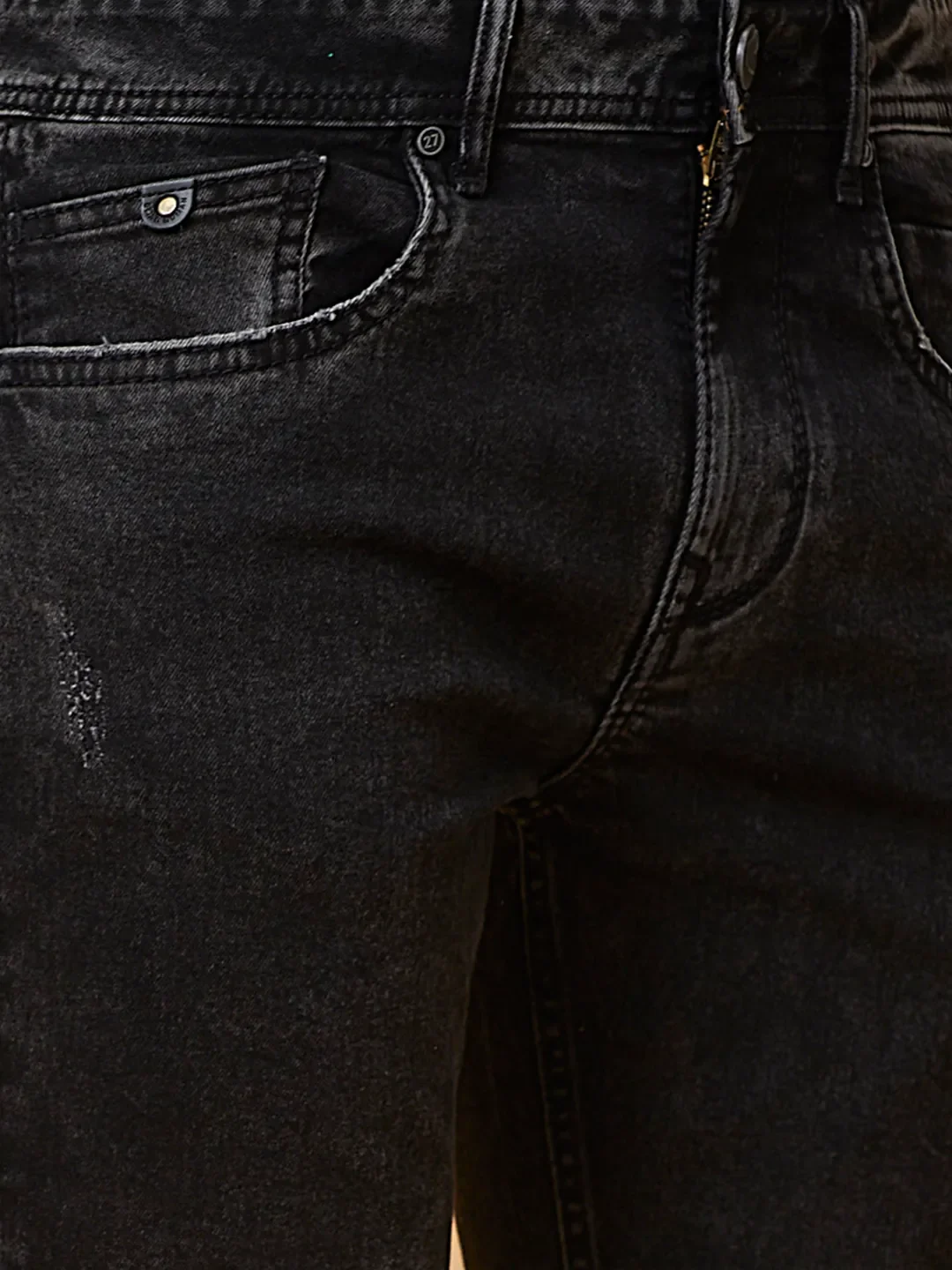 Black Boot Cut Fit Men's Denims by Being Human Clothing - Image 5