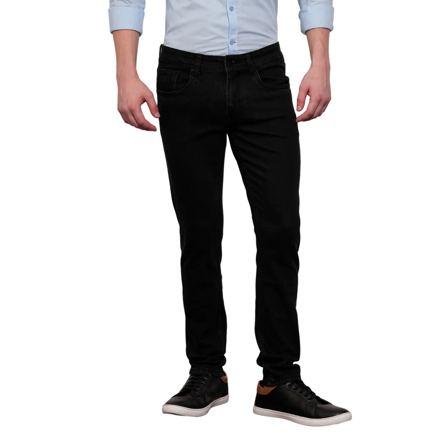 Black Slim Fit Men's Denims by Being Human Clothing