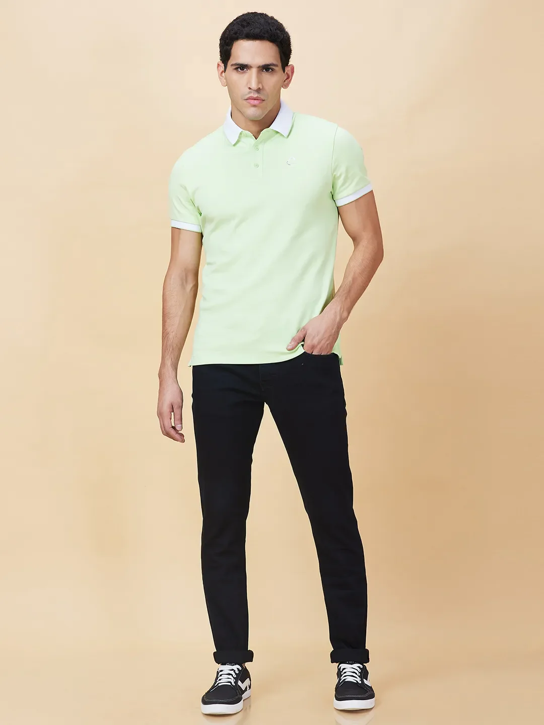 Dark Blue Skinny Fit Denims For Men By Being Human Clothing - Image 2