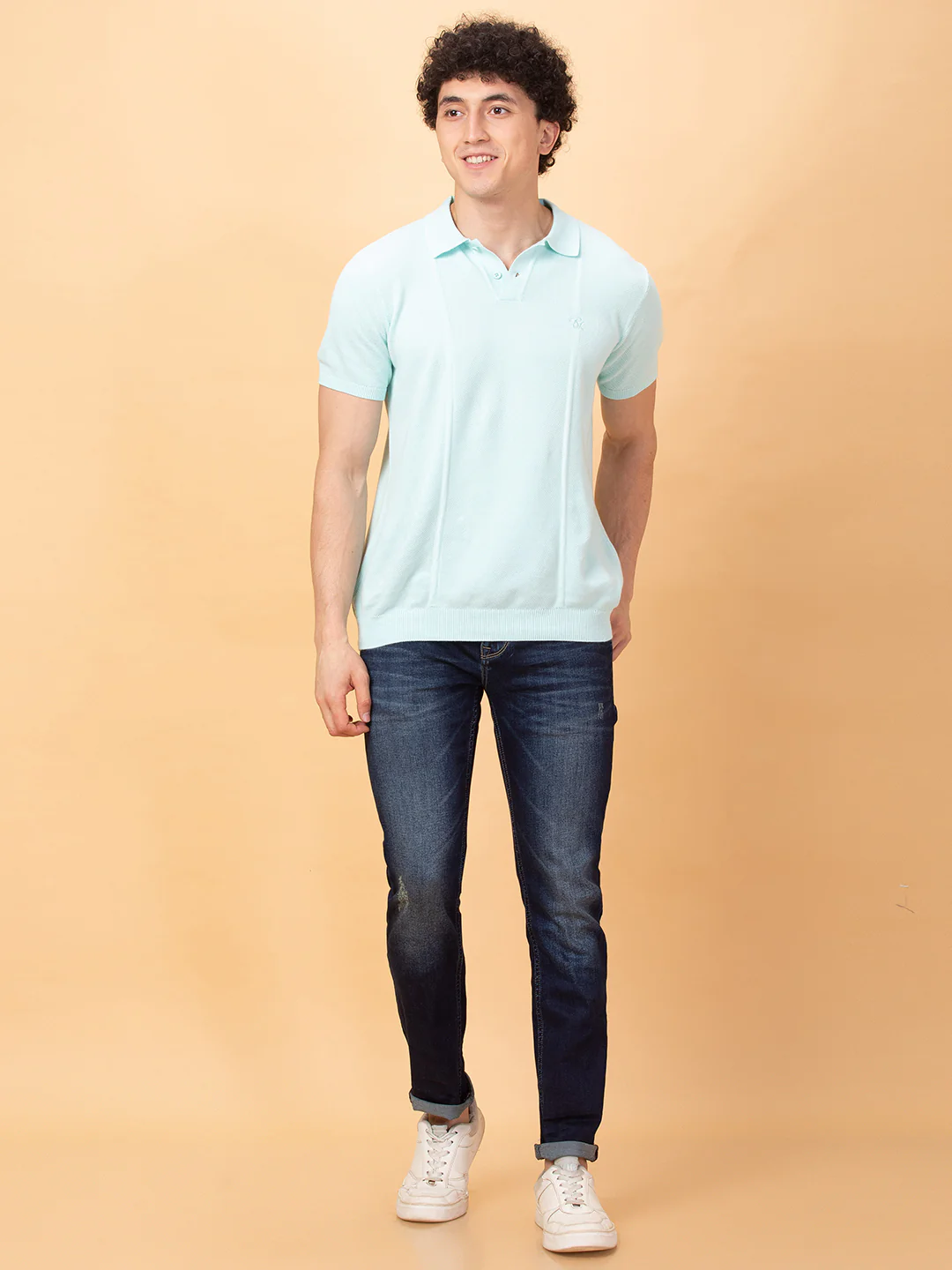 Dark Blue Skinny Fit Denims For Men By Being Human Clothing - Image 2