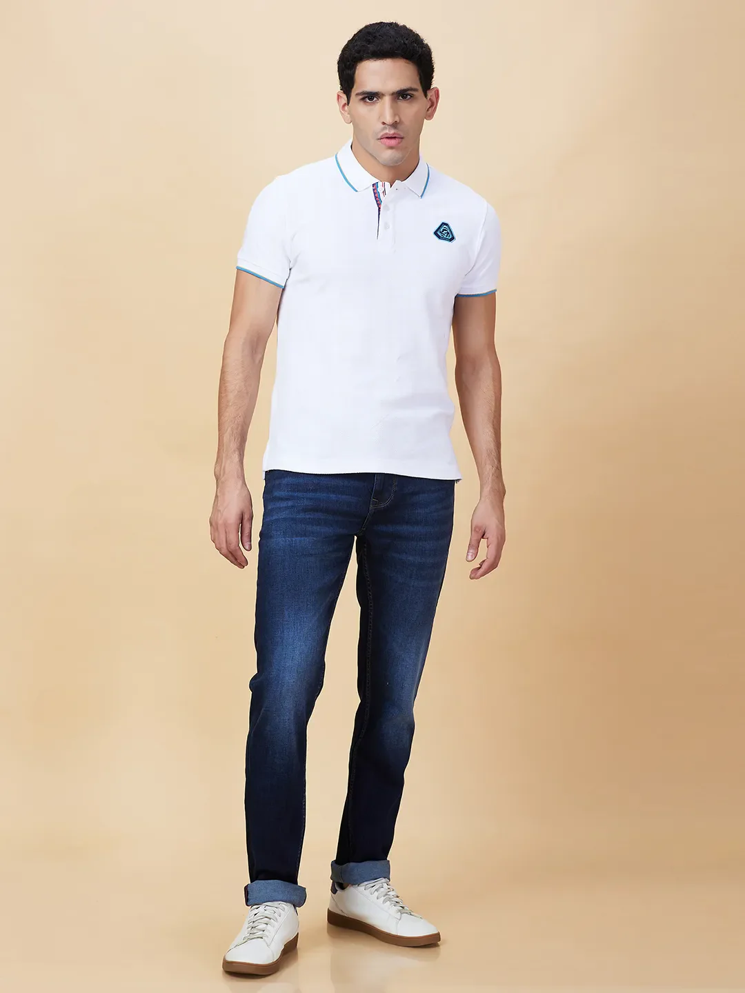 Blue Straight Fit Men's Denims by Being Human Clothing - Image 2