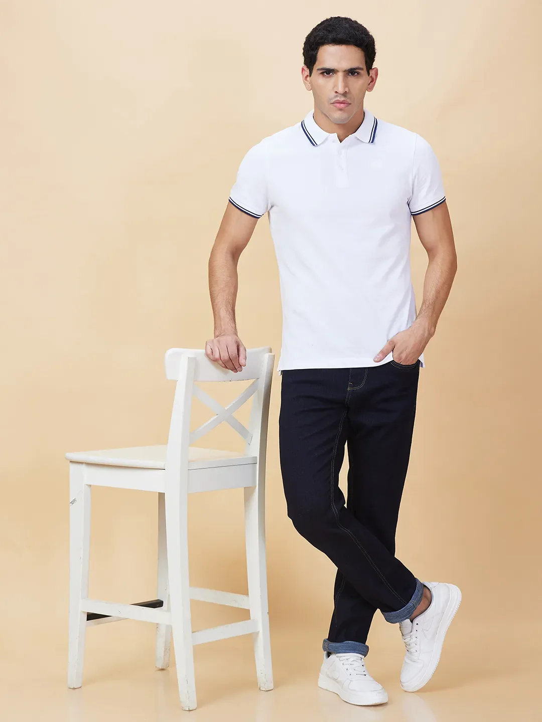 Blue Straight Fit Men's Denims by Being Human Clothing - Image 6