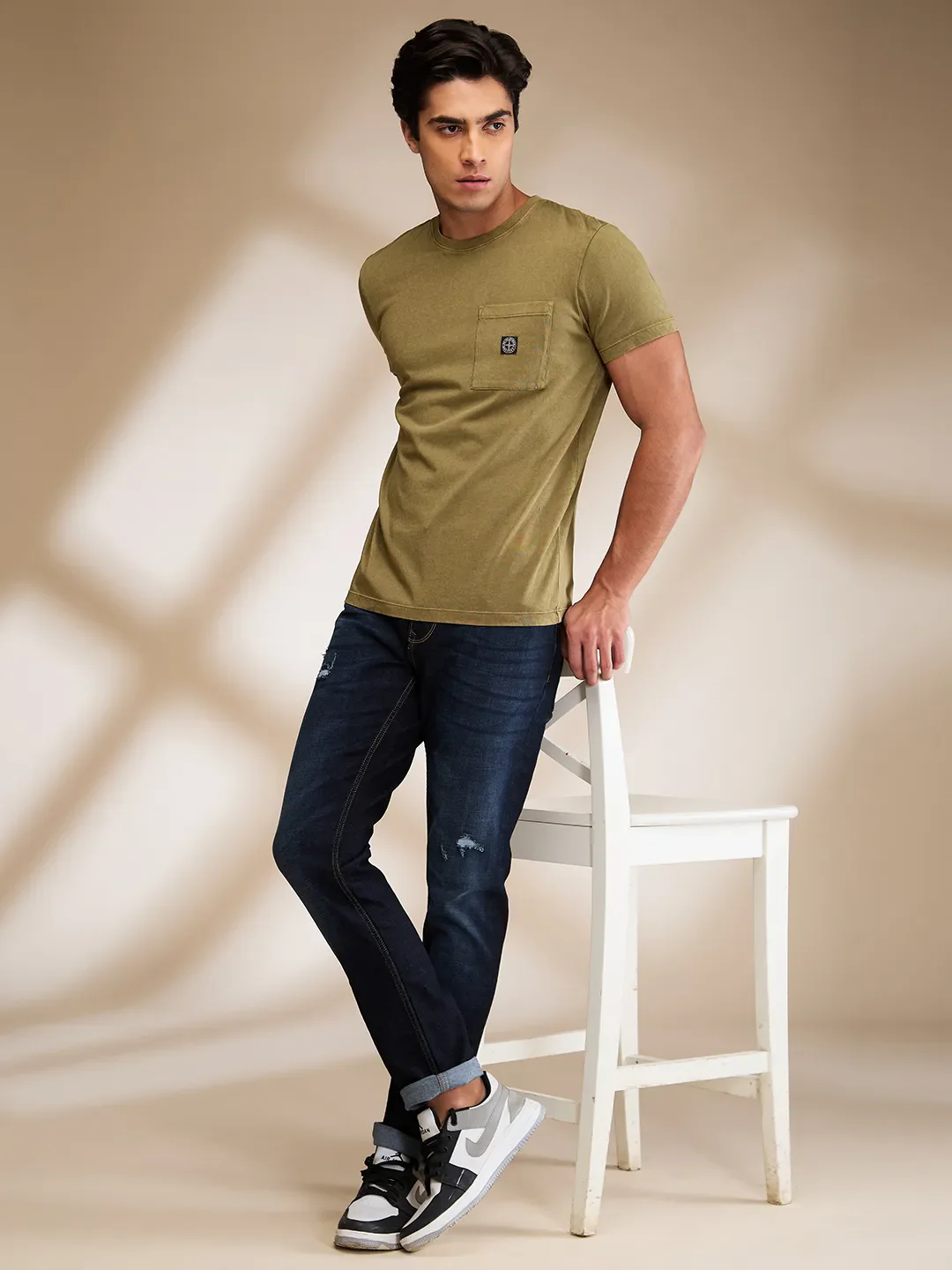 Blue Skinny fit Men's Denims by Being Human Clothing - Image 6