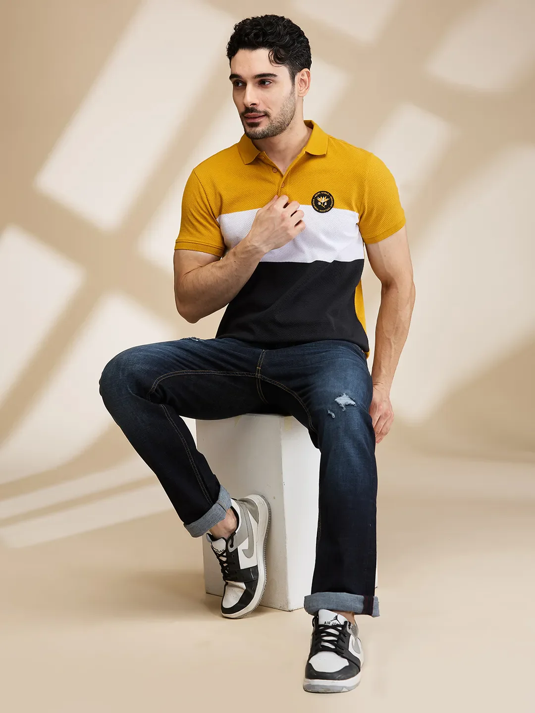 Blue Straight Fit Men's Denims by Being Human Clothing - Image 6