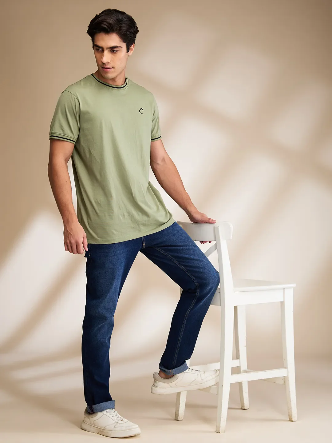 Blue Slim Fit Men's Denims by Being Human Clothing - Image 6