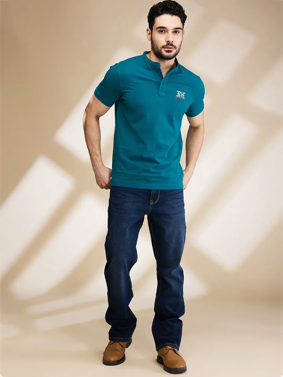 Blue Boot Cut Fit Men's Denims by Being Human Clothing - Image 2
