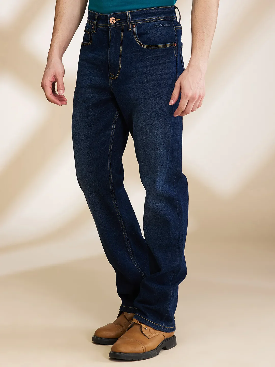 Blue Boot Cut Fit Men's Denims by Being Human Clothing - Image 4