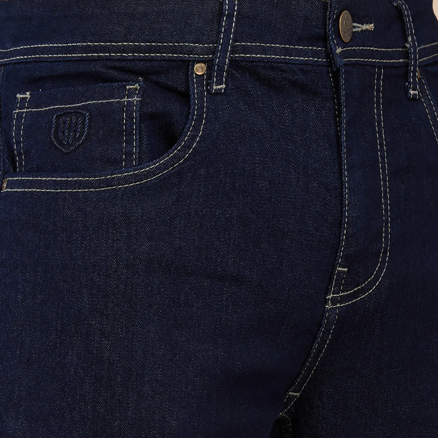 Blue Straight Fit Men's Denims by Being Human Clothing - Image 5