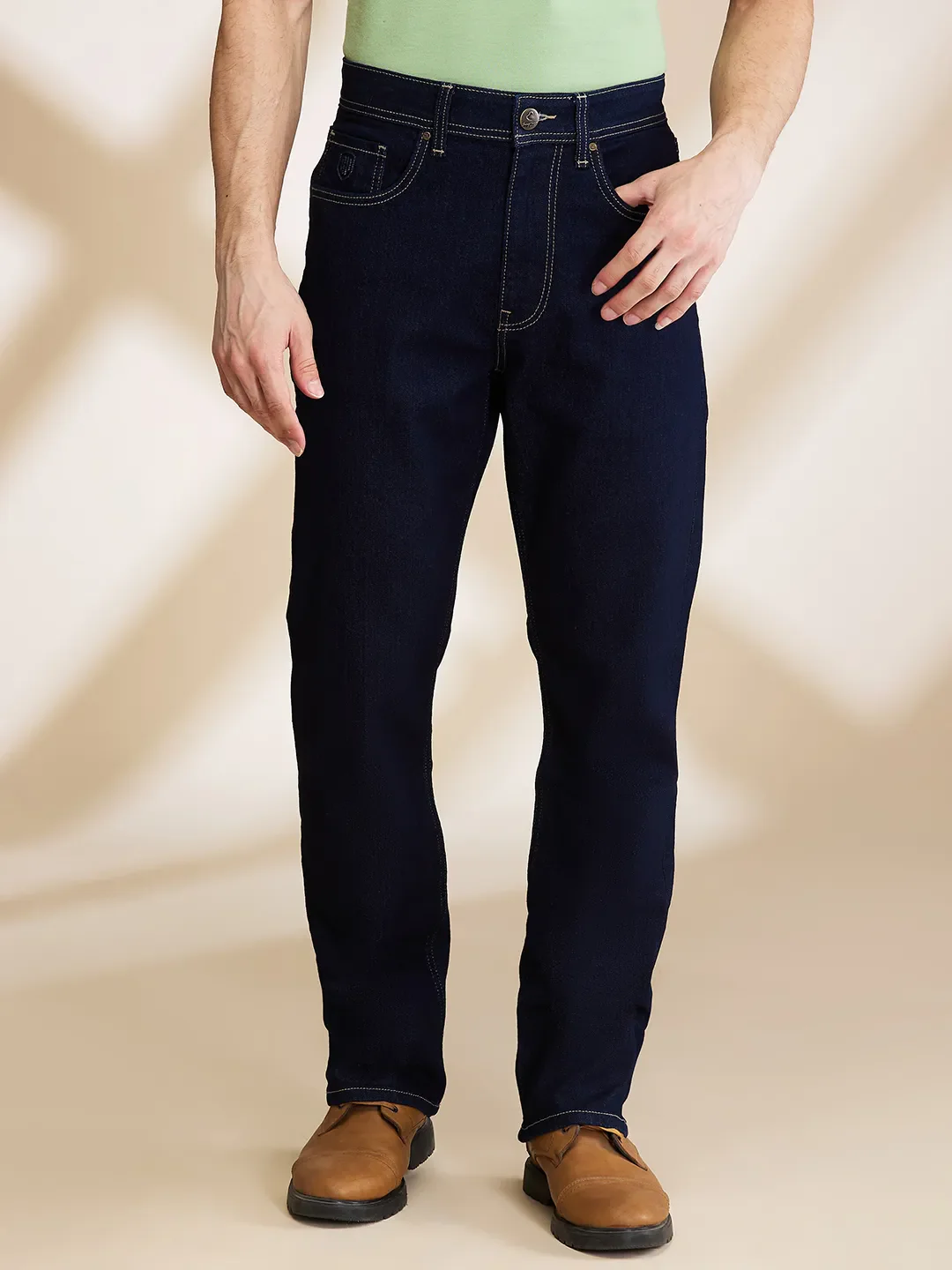 Blue Boot Cut Fit Men's Denims by Being Human Clothing