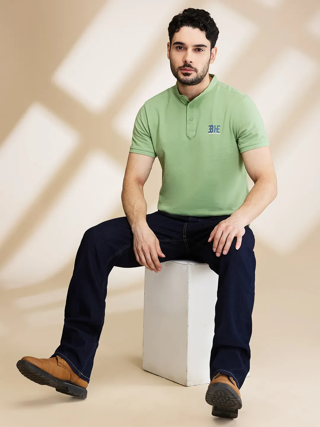 Blue Boot Cut Fit Men's Denims by Being Human Clothing - Image 6