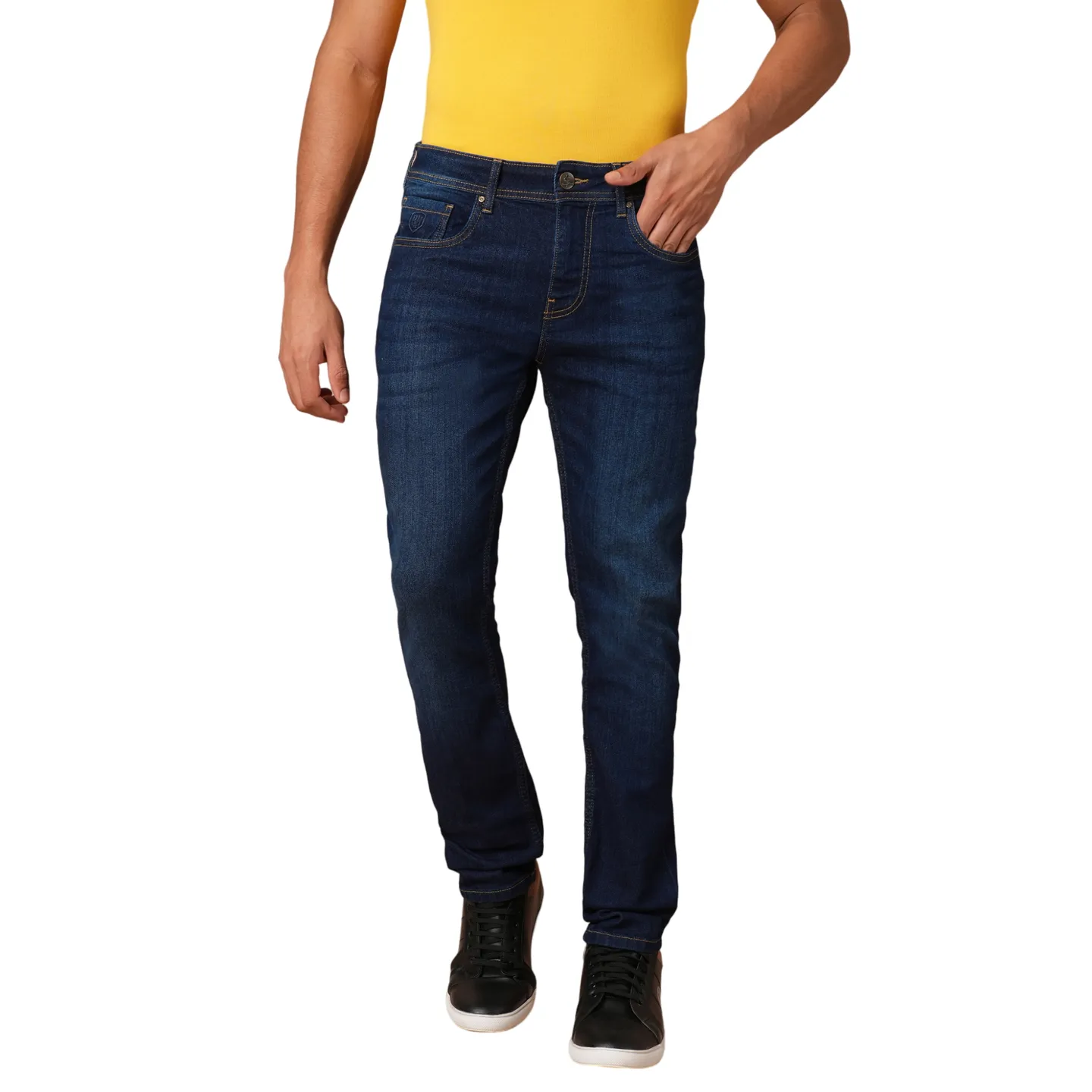 Blue Slim Fit Men's Denims by Being Human Clothing