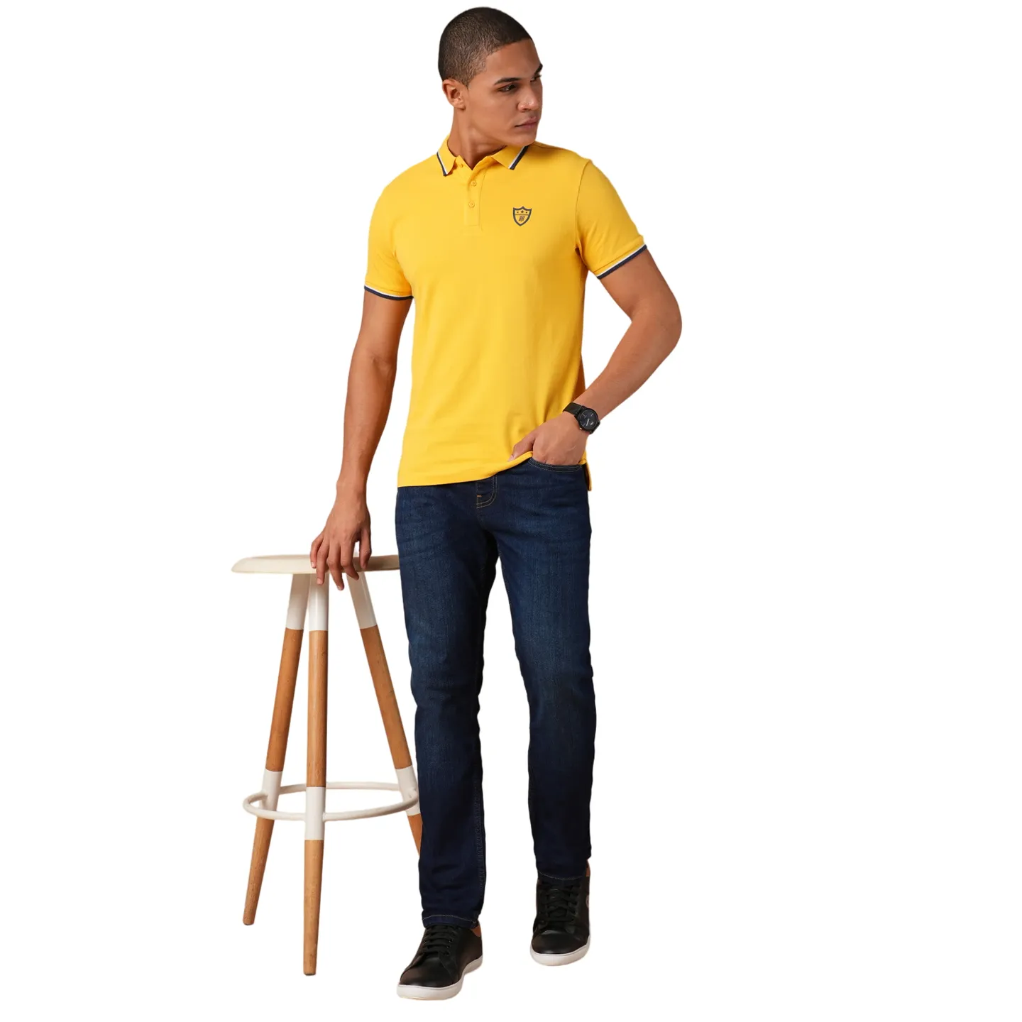 Blue Slim Fit Men's Denims by Being Human Clothing - Image 4