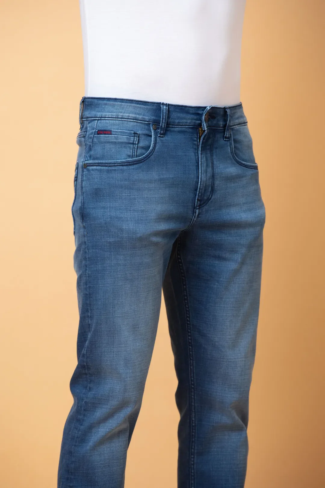 Blue Straight Fit Men's Denims by Being Human Clothing - Image 5