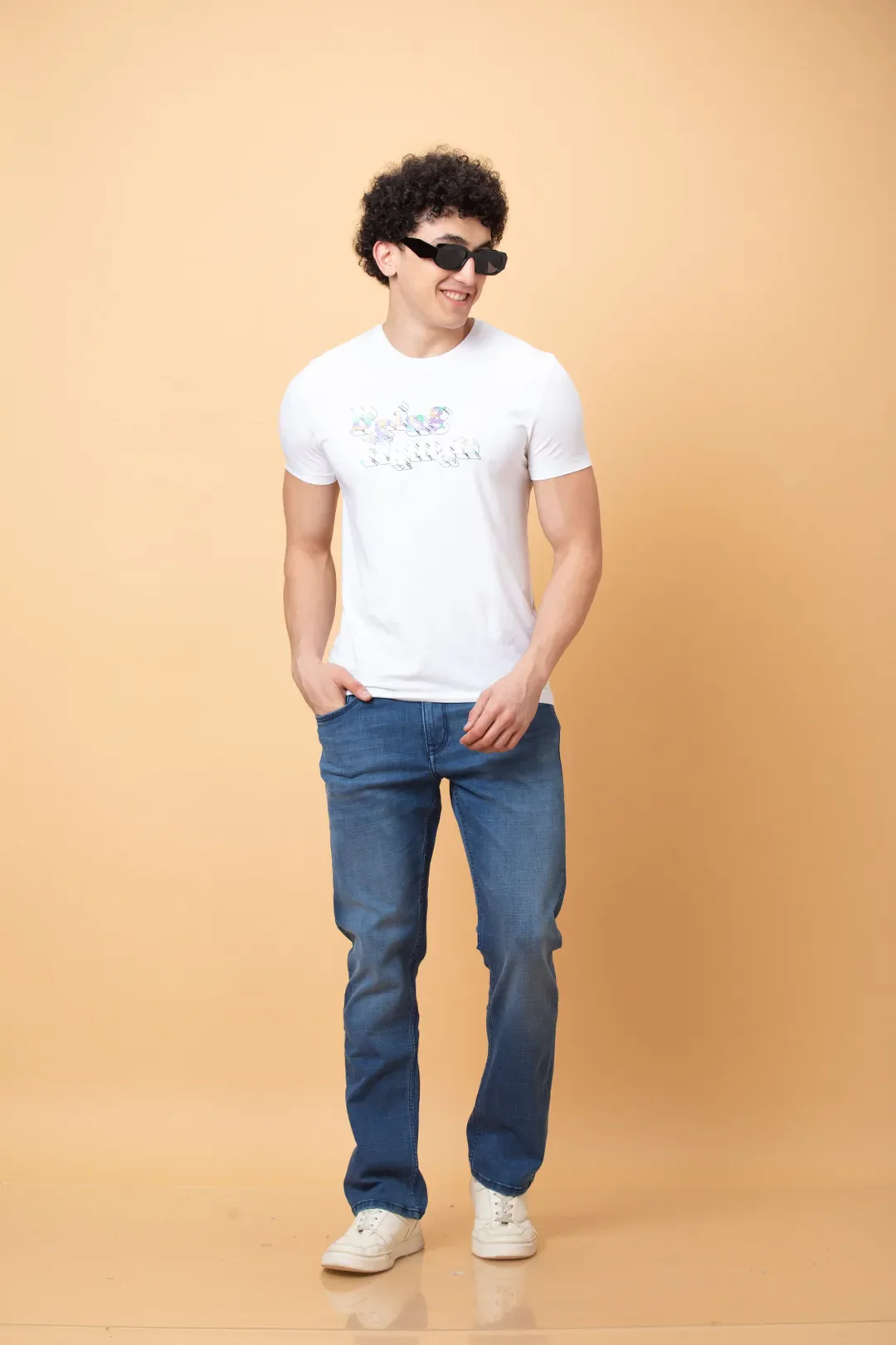 Blue Straight Fit Men's Denims by Being Human Clothing - Image 6