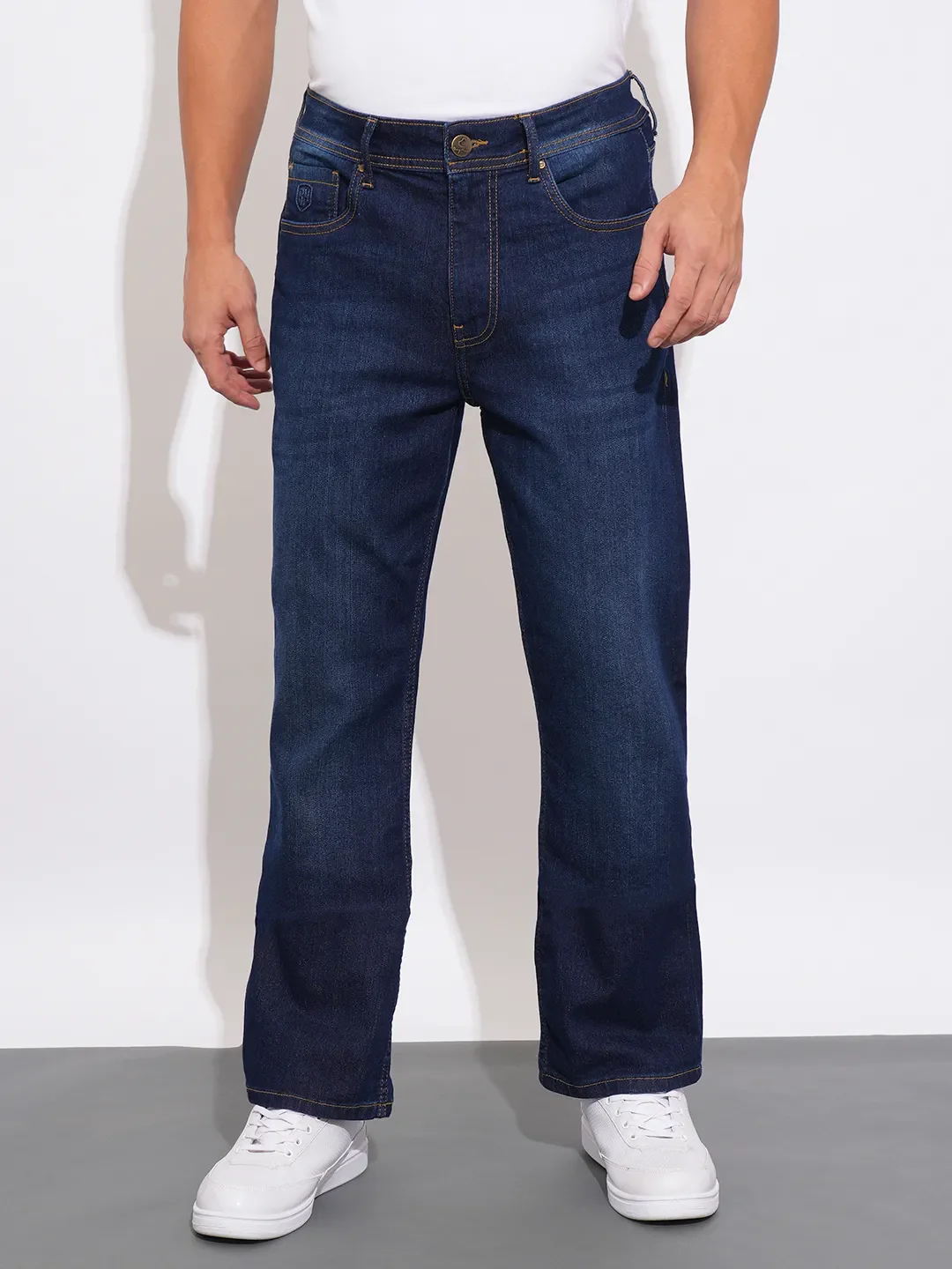 Blue Boot Cut Fit Men's Denims by Being Human Clothing