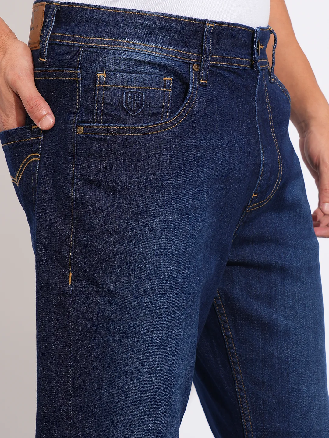 Blue Boot Cut Fit Men's Denims by Being Human Clothing - Image 6