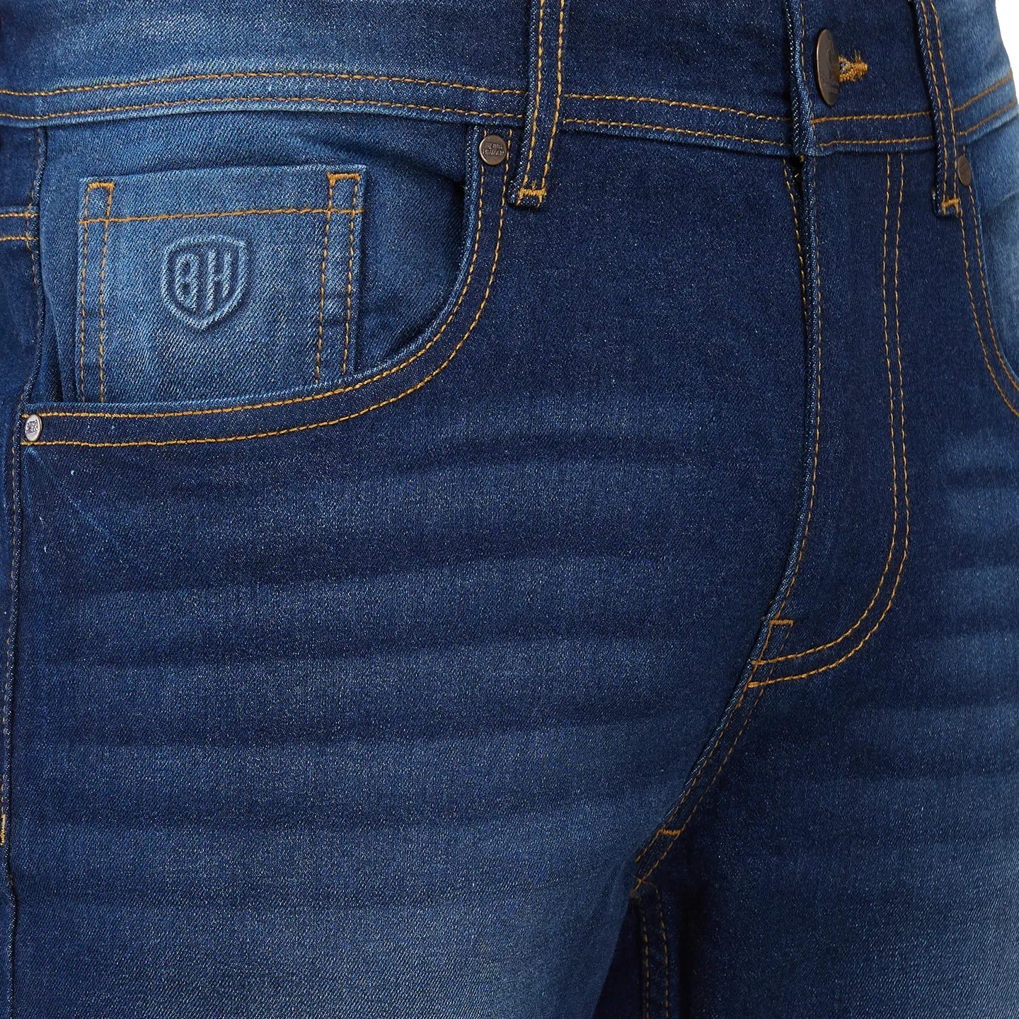 Blue Straight Fit Men's Denims by Being Human Clothing - Image 5