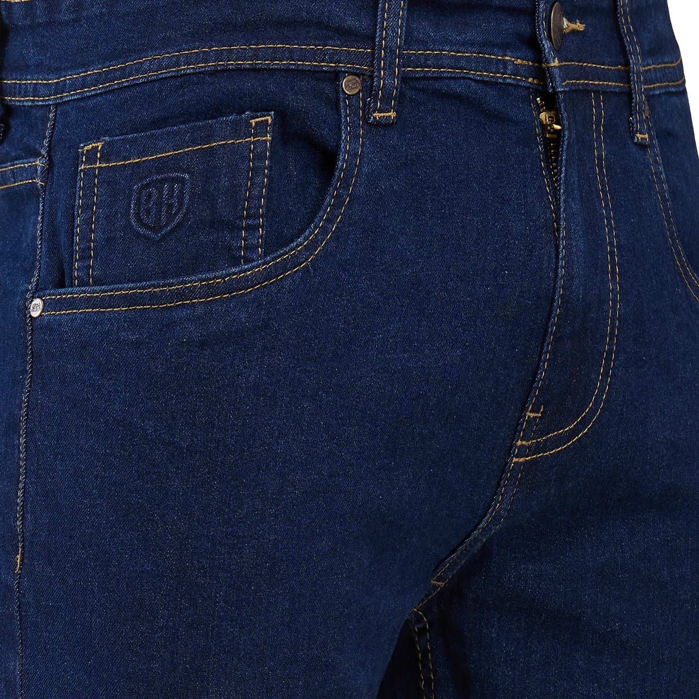 Blue Slim Fit Men's Denims by Being Human Clothing - Image 5