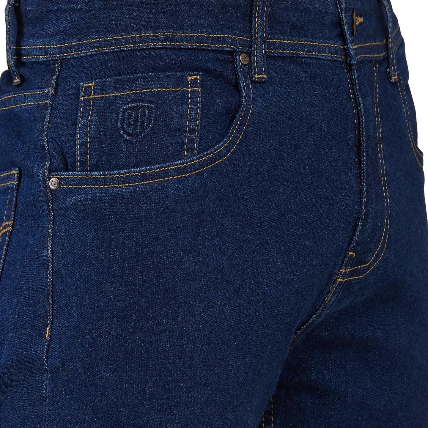 Blue Straight Fit Men's Denims by Being Human Clothing - Image 5