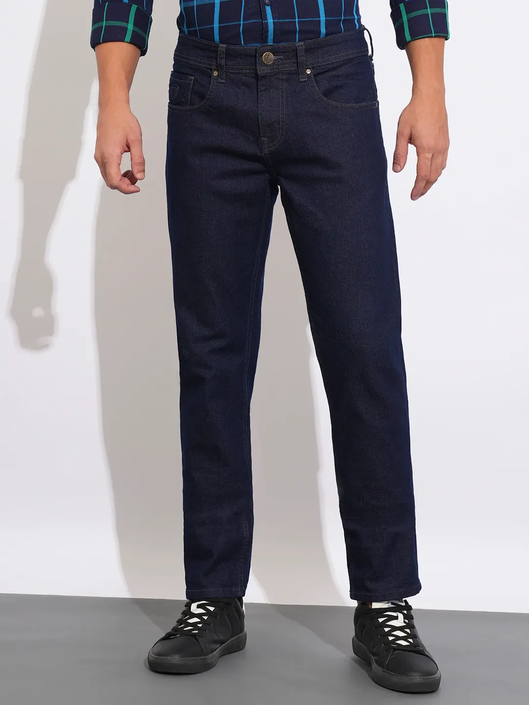 Blue Slim Fit Men's Denims by Being Human Clothing