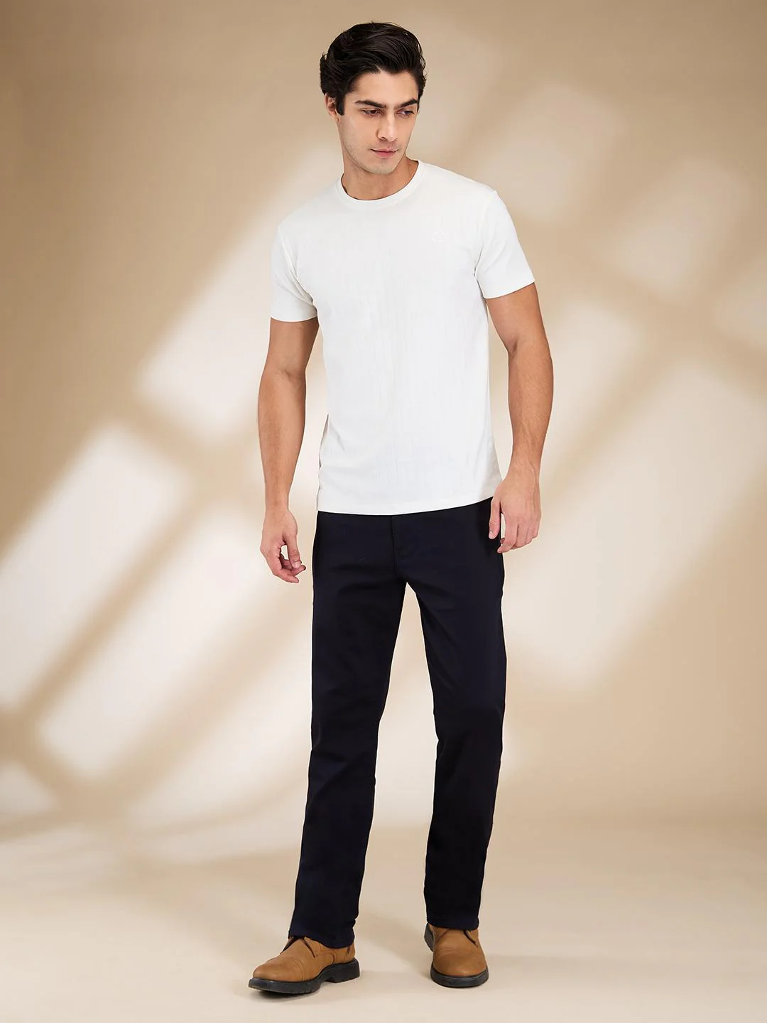 Navy Boot Cut Fit Denims For Men By Being Human Clothing - Image 5