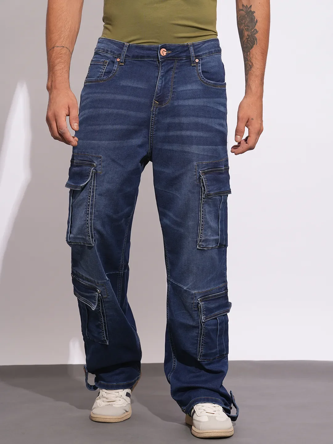 Blue Anti Fit Men's Denims by Being Human Clothing