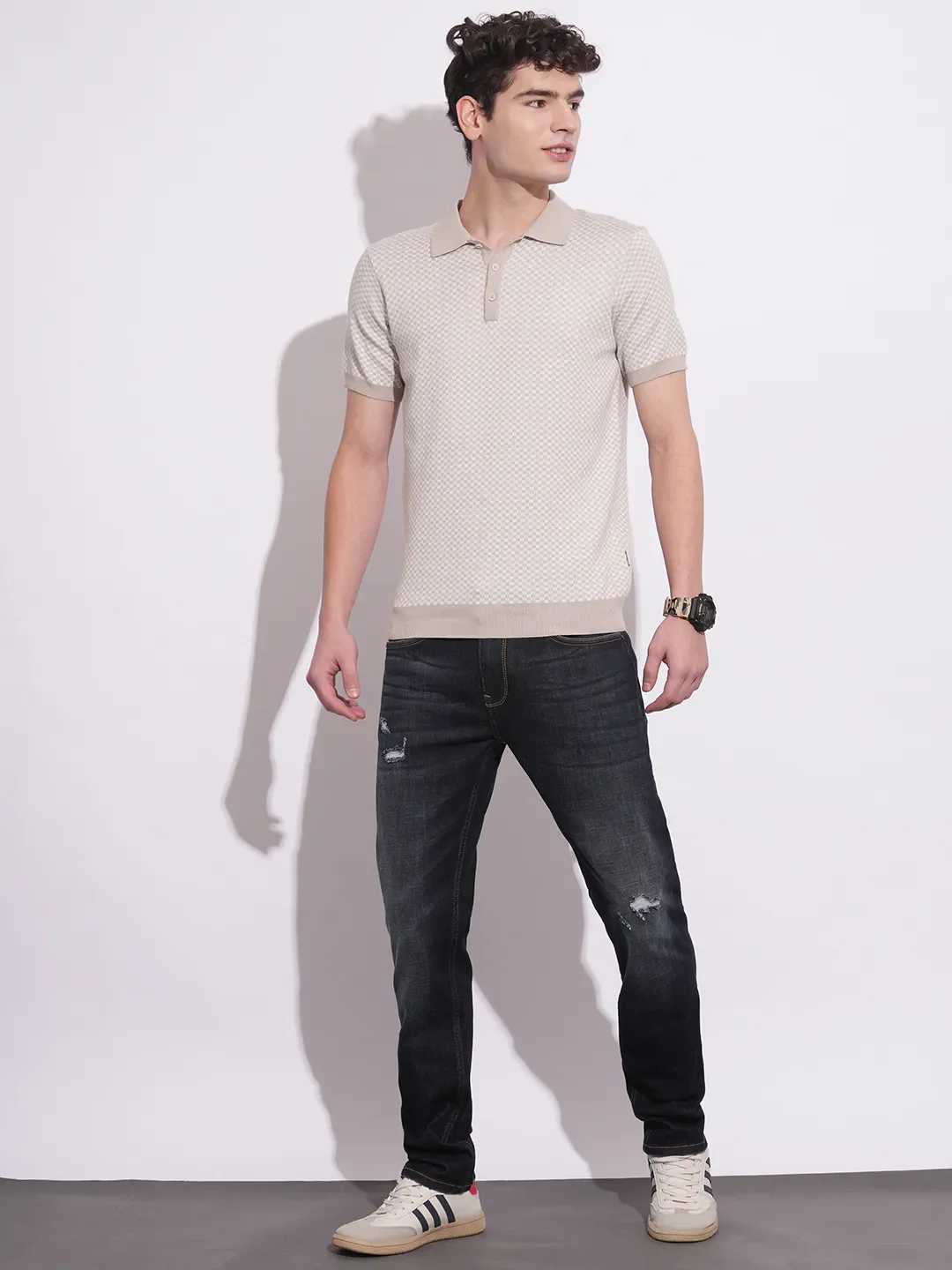 Blue Slim Fit Men's Denims by Being Human Clothing - Image 4
