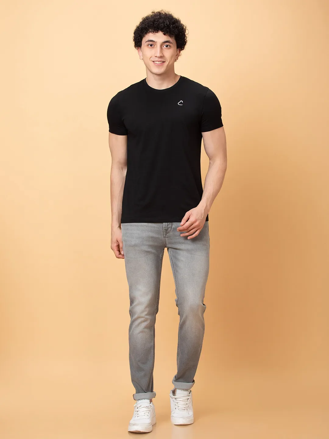 Grey Slim Fit Denims For Men By Being Human Clothing - Image 2
