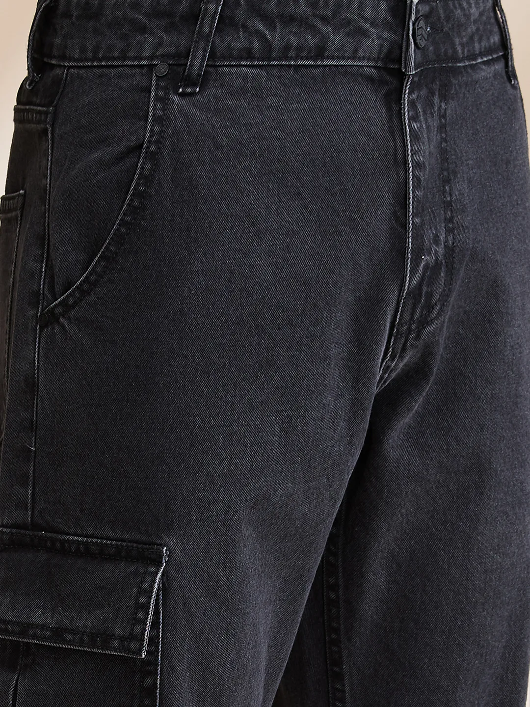 Grey Anti Fit Denims For Men By Being Human Clothing - Image 5