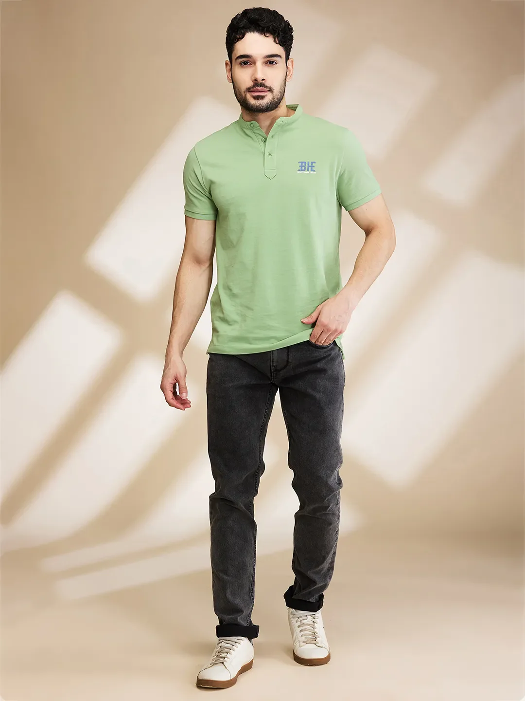 Grey Skinny Fit Denims For Men By Being Human Clothing - Image 2
