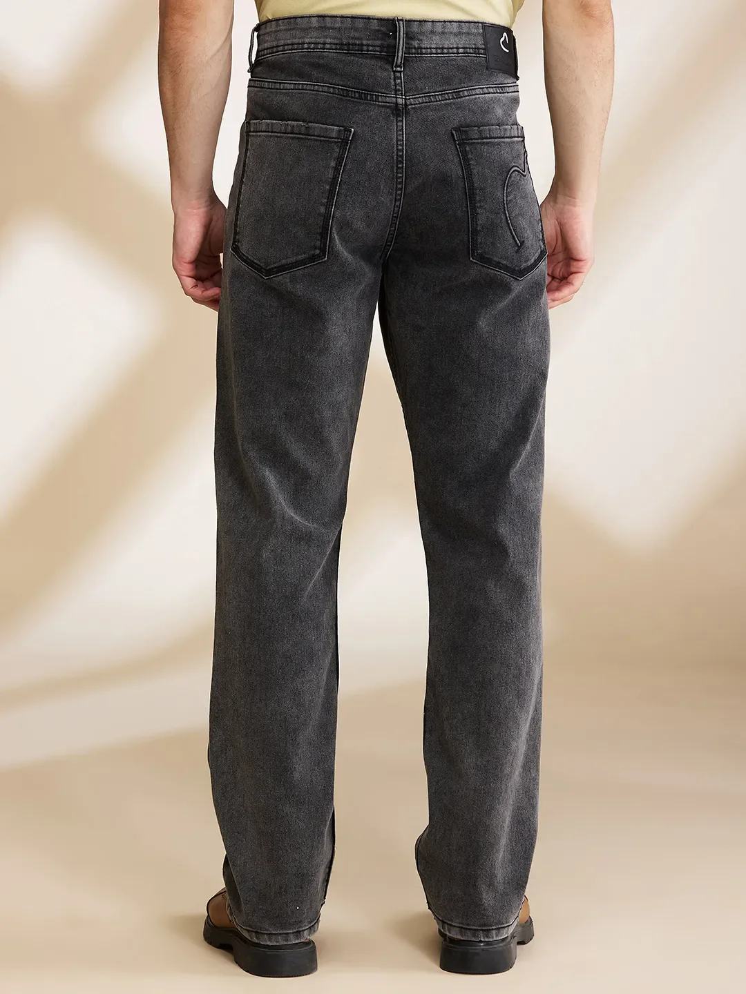 Grey Boot Cut Fit Men's Denims by Being Human Clothing - Image 3
