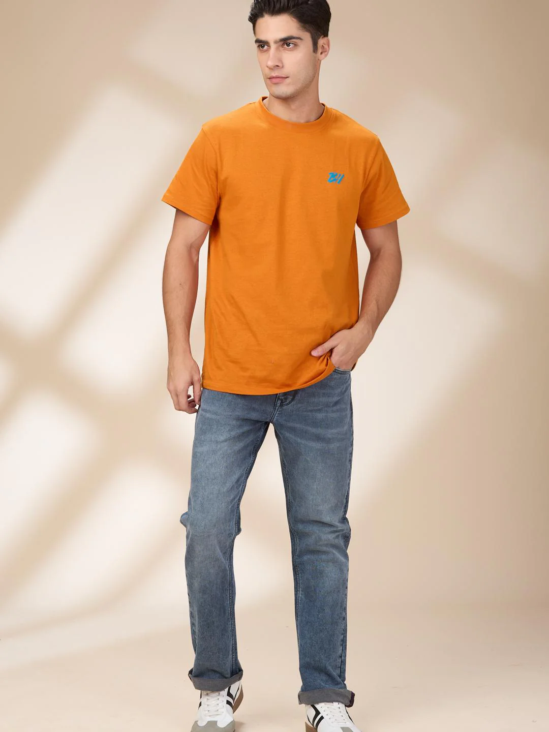 Grey Straight Fit Denims For Men By Being Human Clothing - Image 5