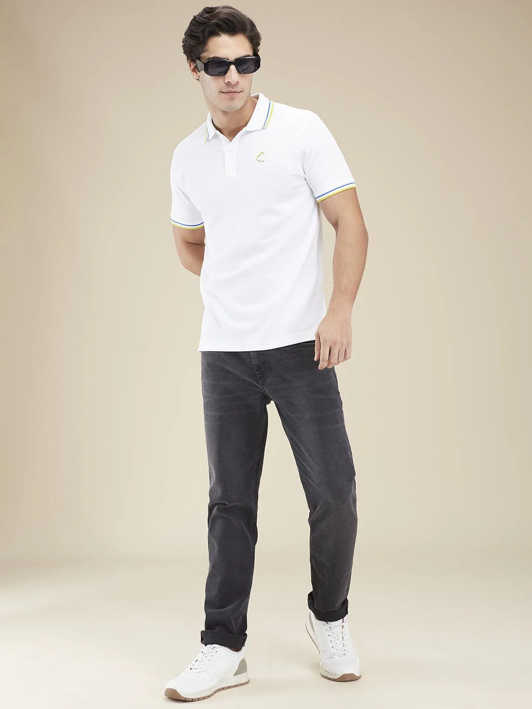 Grey Slim Fit Denims For Men By Being Human Clothing - Image 6