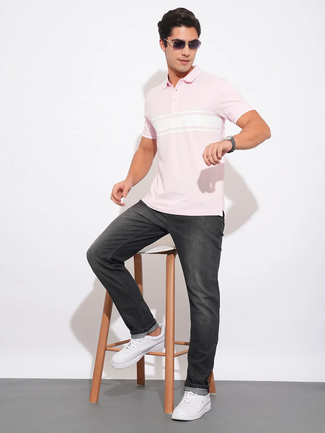 Grey Slim Fit Men's Denims by Being Human Clothing - Image 4
