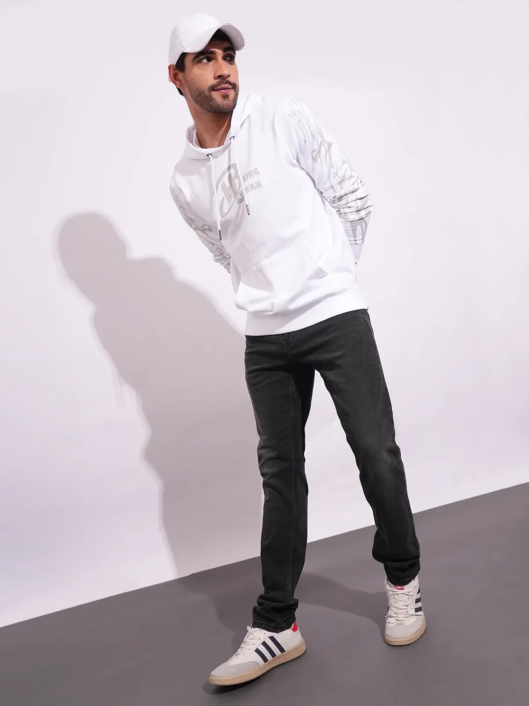 Grey Slim Fit Men's Denims by Being Human Clothing - Image 4