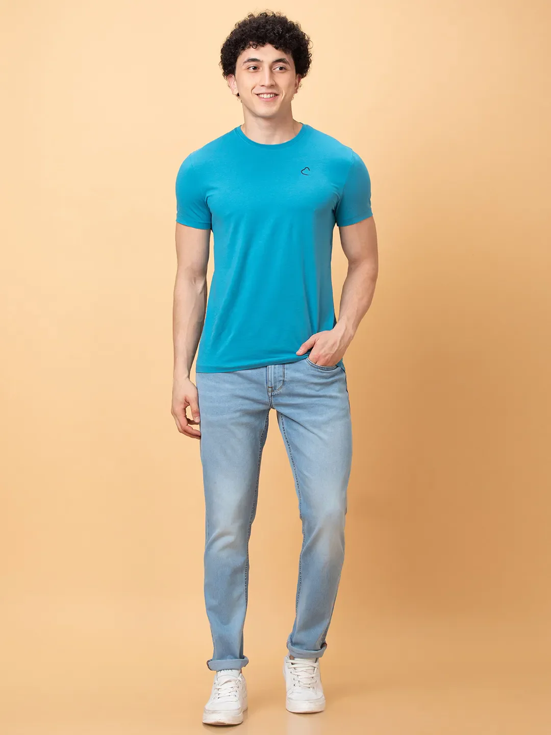 Blue Slim Fit Men's Denims by Being Human Clothing - Image 2