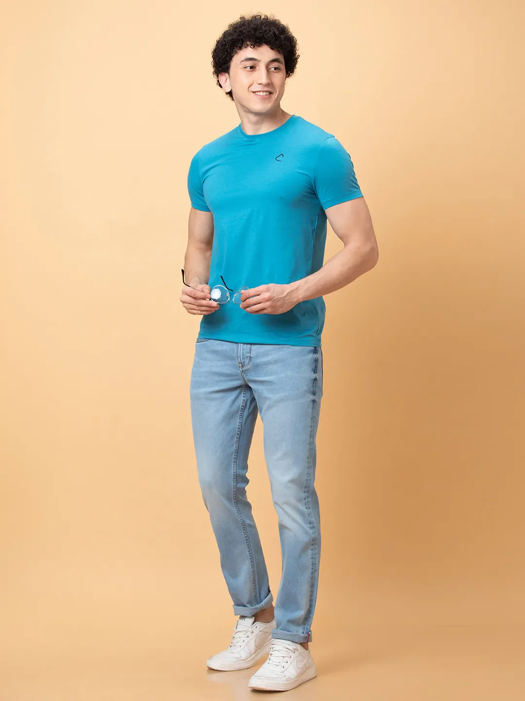 Blue Slim Fit Men's Denims by Being Human Clothing - Image 6
