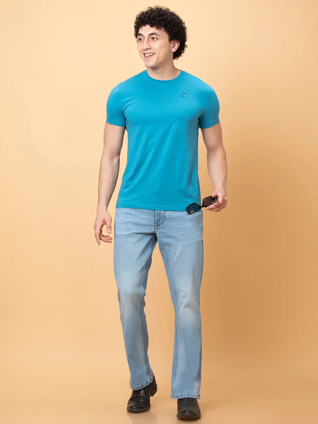 Blue Boot Cut Fit Men's Denims by Being Human Clothing - Image 6