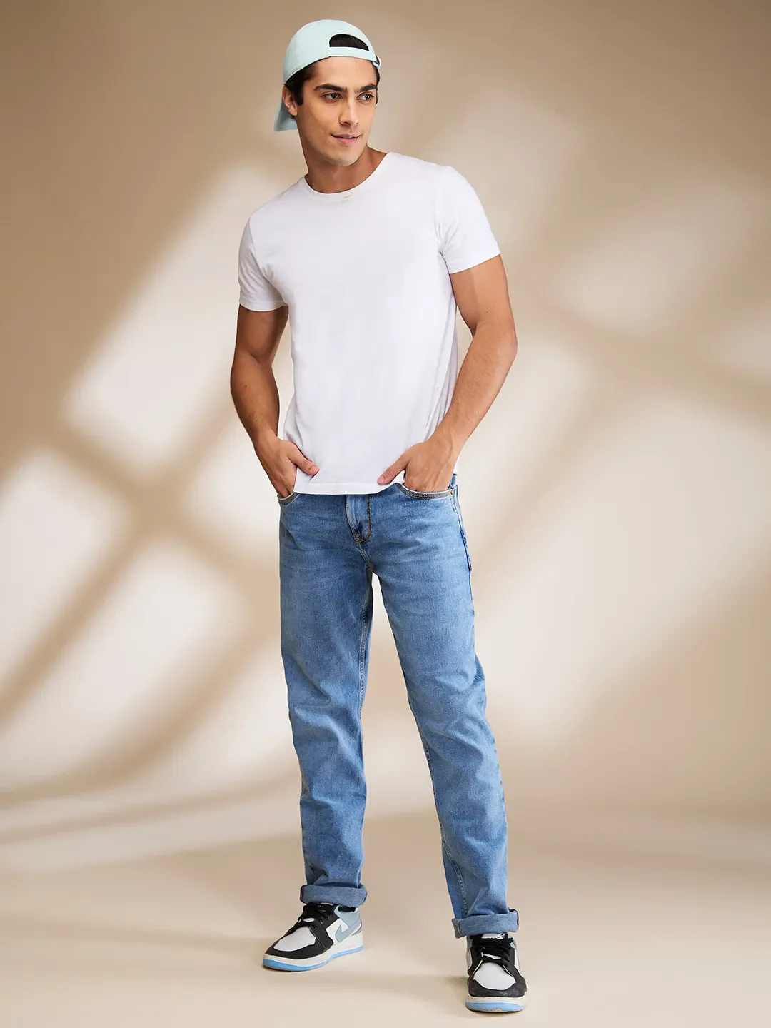 Blue Slim Fit Men's Denims by Being Human Clothing - Image 6